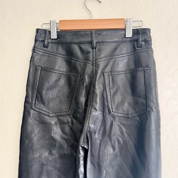 Wilfred Aritzia Melina Vegan Faux Leather High Waisted Pants Black Size 0 - Picture 6 of 9
